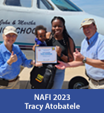 NAFI 2023 Scholarship recipient Tracy Atobatele