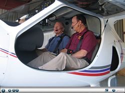 John with FAA designated examiner Rusty Sachs