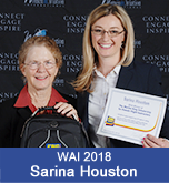 2018 WAI Scholarship Winner - Sarina Houston